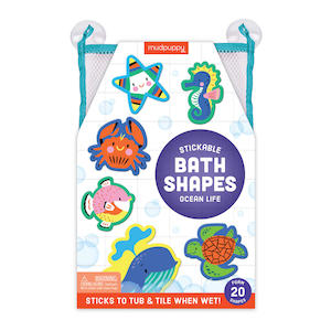 Hape Beach Toys: Mudpuppy - Stickable Bath Shapes Ocean Life