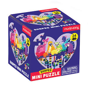 Hape Beach Toys: Mudpuppy - Mini Shaped Puzzles Love in the Wild