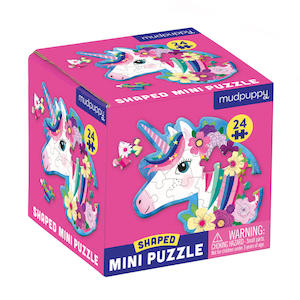 Hape Beach Toys: Mudpuppy - Mini Shaped Puzzles Unicorn
