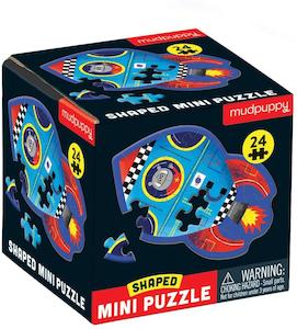 Hape Beach Toys: Mudpuppy - Mini Shaped Puzzles Spaceship