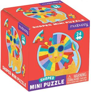 Hape Beach Toys: Mudpuppy - Mini Shaped Puzzles Rainbow Lion
