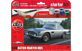 Model Building Cars: Airfix Starter Set - 1:43 Aston Martin DB5