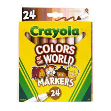 Arts Crafts Crayons: Crayola - Colours of the World Markers 24pk