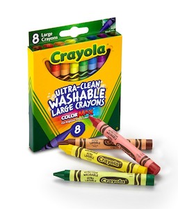 Arts Crafts Crayons: Crayola - Ultra Clean Washable Large Crayons 8pk