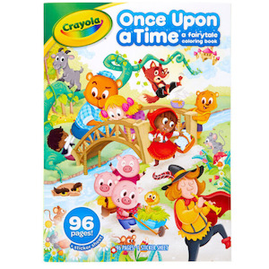 Arts Crafts Crayons: Crayola - Colouring Book - Once Upon a Time a fairytale