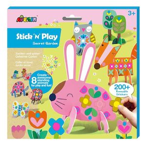 Arts Crafts Diy Kits: Avenir: Stick 'n' Play - Secret Garden