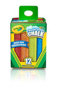 Arts Crafts Crayons: Crayola - Washable Sidewalk Chalk (12 colours)