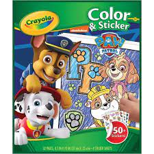 Arts Crafts Crayons: Crayola - Colour & Sticker Book - Paw Patrol