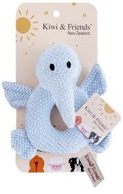 Kiwi & Friends - Kiwi Rattle Knitted Blue