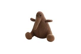 New Born: Kiwi & Friends - Kiwi Knitted Brown with Rattle