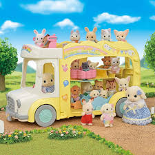 5 7 Years: Sylvanian Families - Rainbow Fun Nursery Bus
