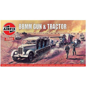 Model Building Trucks: Airfix - 1:76 88mm Gun & Tractor