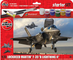 Model Building Military: Airfix Starter Set - 1:72 Lockheed Martin F-35 B Lightning II