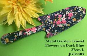 Gifts Decor: JGB - Metal Garden Trowel Flower on Dark Blue