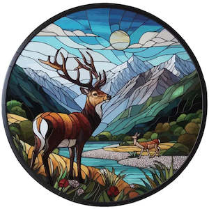 Wall Art - Stained Glass Hanger - Deer