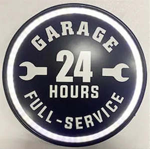 All Toys: Man Cave - 24 Hours Garage Sign