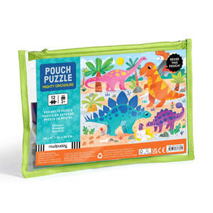 5 7 Years: Mudpuppy - Pouch Puzzle - Mighty Dinosaurs (12pc)