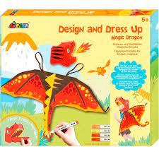 Arts Crafts Drawing Colouring: Avenir: Design and Dress Up - Magic Dragons