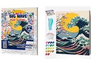 Arts Crafts Diy Kits: Clay Painting - Big Wave