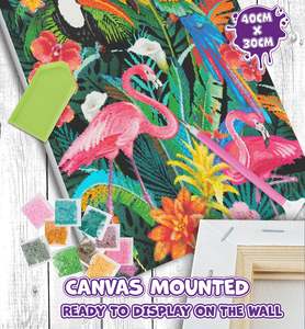 Arts Crafts Diy Kits: Diamond Art - Tropical