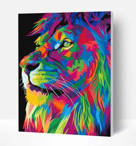 Arts Crafts Diy Kits: Diamond Art - Lion
