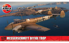 Model Building Aircraft: Airfix - 1:72 Messerschmitt Bf110E Trop