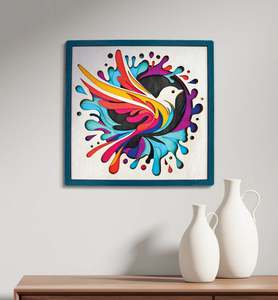 Arts Crafts Diy Kits: Wooden Art Craft Kit - Hummingbird
