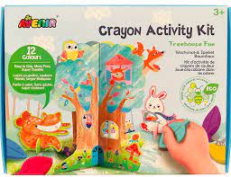 Arts Crafts Drawing Colouring: Avenir: Crayon Activity Kit - Treehouse Fun