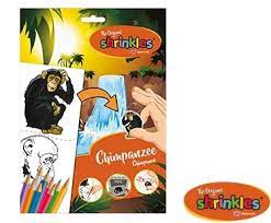 Arts Crafts Drawing Colouring: Keycraft Shrinkles - Chimpanzee