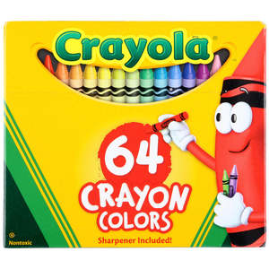 Arts Crafts Crayons: Crayola - Crayons with Sharpener 64pk