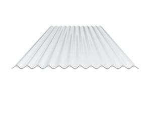 Products: Corrugated polycarbonate clear roof panel