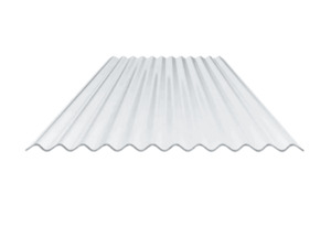 Products: Corrugated polycarbonate clear roof panel