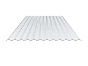 Corrugated polycarbonate clear roof panel
