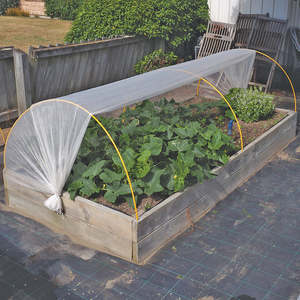 Polynet Garden Cloches: 2.1m x  8mm Plastic Coated Fibreglass Rod