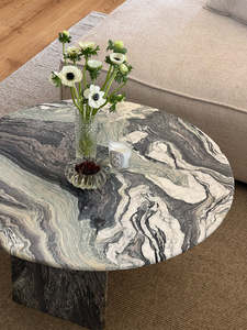 Cipollino Ondulato Marble Coffee Table