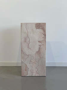 Marble Collection: Crema Rosa Marble Plinth | Medium