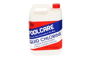 Pool Chemicals Tauranga - Liquid Chlorine 5L Hypo.