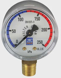 Pressure Gauge Stainless Steel  - Lower/Side Mount
