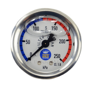 Products: PRESSURE GAUGE CENTRE BACK MOUNT OIL FILLED