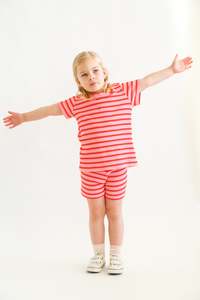 Summer Range: Pink Stripes Bike Short