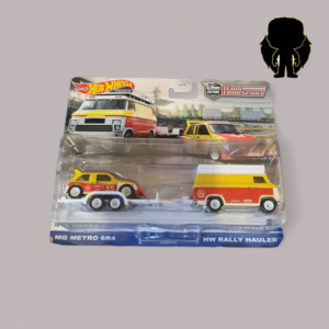 Hot Wheels Die Cast: Mattel Hot Wheels - MG Metro 6R4 & HW Rally Hauler #47