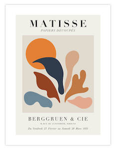 Henri Matisse Art Prints: Matisse Coral & Sun