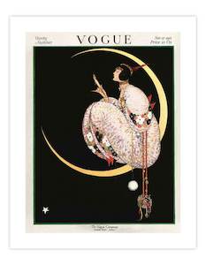 Mothers Day Art Prints Edit: Vogue Cover 1917 Moon & Mirror