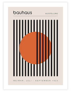 Bauhaus Orange Circle