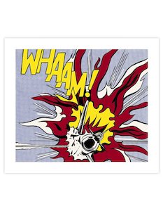 Christmas Gift Guide Wall Art Prints For Men: WHAAM (Panel 2)