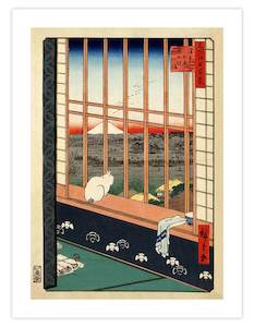 Japanese Art Prints: Ricefields and Torinomachi Festival 1857