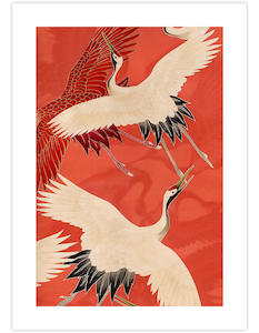 Wholesale Wall Art Nz: Japanese Cranes