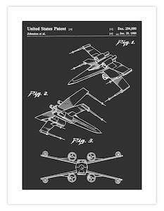 Christmas Gift Guide Art For Boys: X-Wing Patent