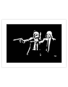 Christmas Gift Guide Art For Boys: Darth Vader Boba Fett  Pulp Fiction