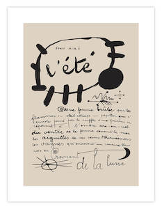 Unframed Art Prints: L'ete Poem